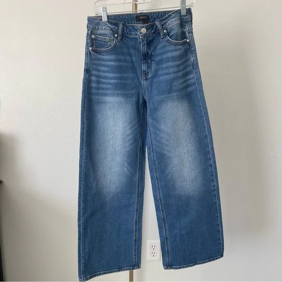 Quince High-Rise Wide Leg Jeans Size 29 Medium Wash - Picture 2 of 6